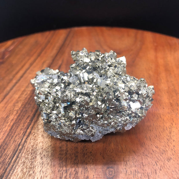 Pyrite Cluster w/ Quartz inclusions