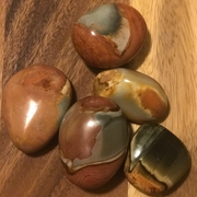 Polychrome Jasper Palm Stones