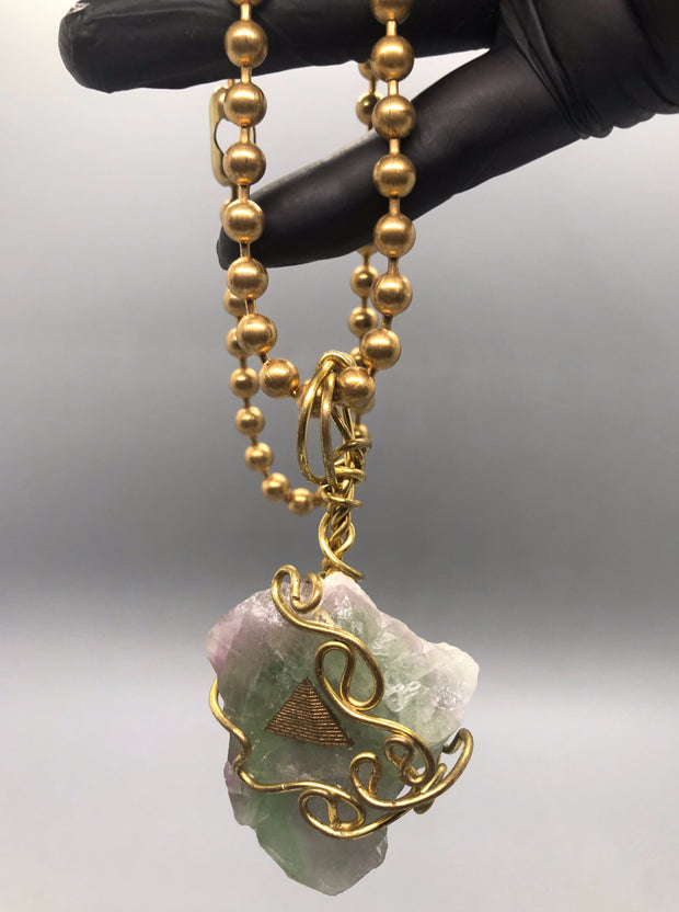 Rainbow Fluorite Neck Piece