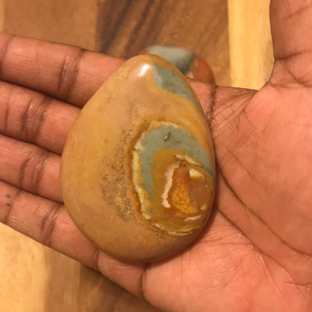 Polychrome Jasper Palm Stones