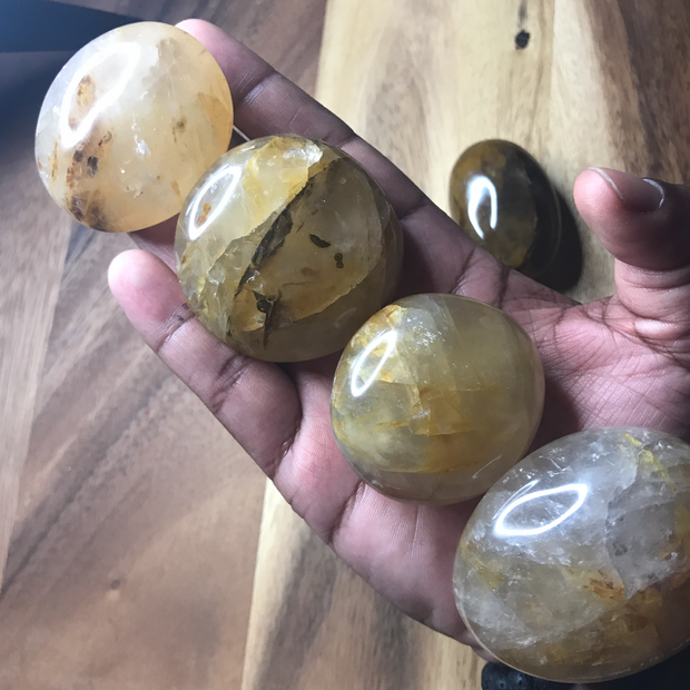 Golden Healer Palm Stones